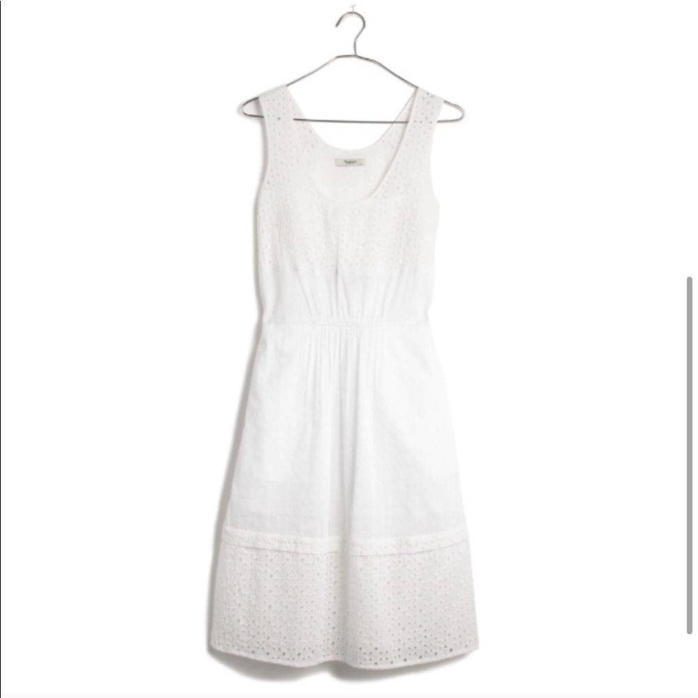 Madewell Lovesong Eyelet White Dress